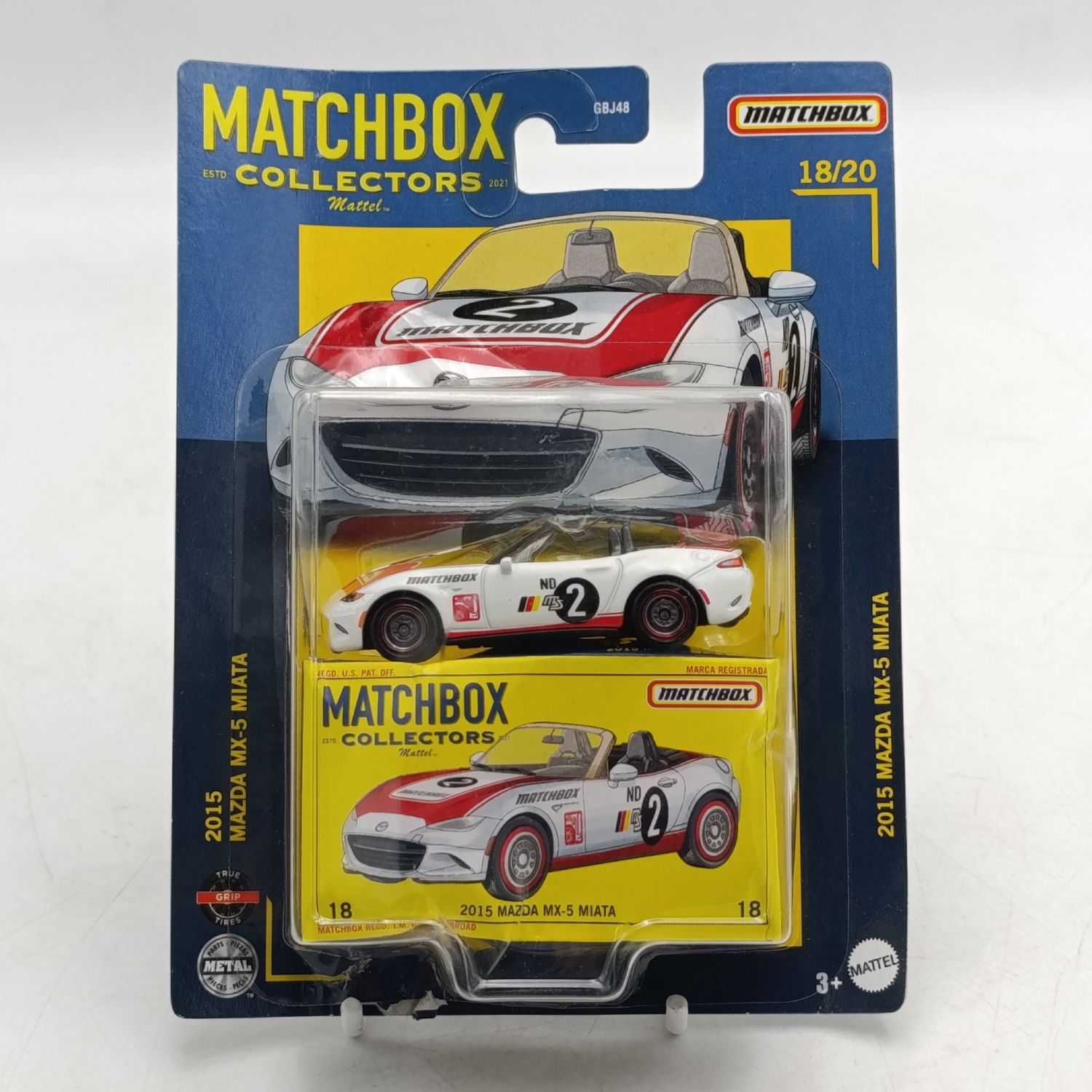 Matchbox 2015 Mazda MX-5 Miata die-cast racing toy car - still sealed