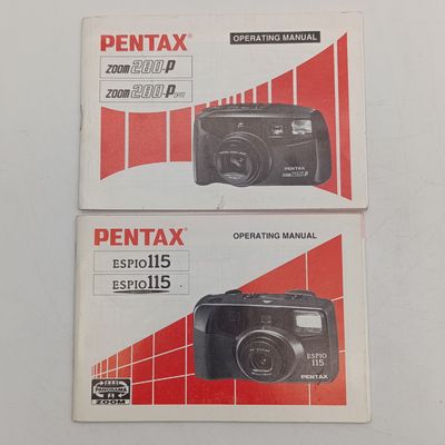 Pair of Pentax booklets - ESP10 115 zoom 280 P