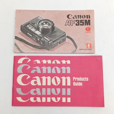 Canon AF35M booklet plus product guide