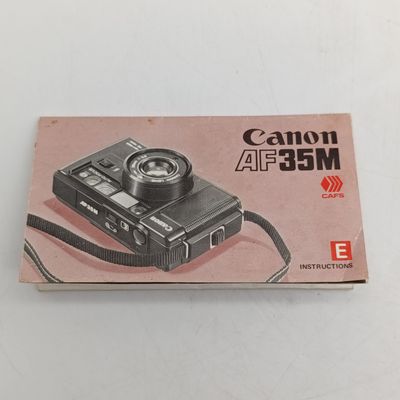 Canon AF35M booklet plus product guide