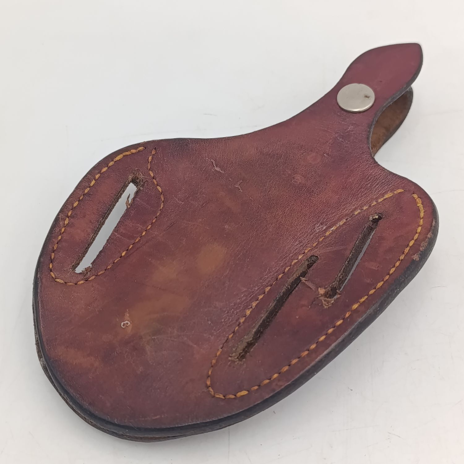 Left handed Leather gun holster for .38 revolver