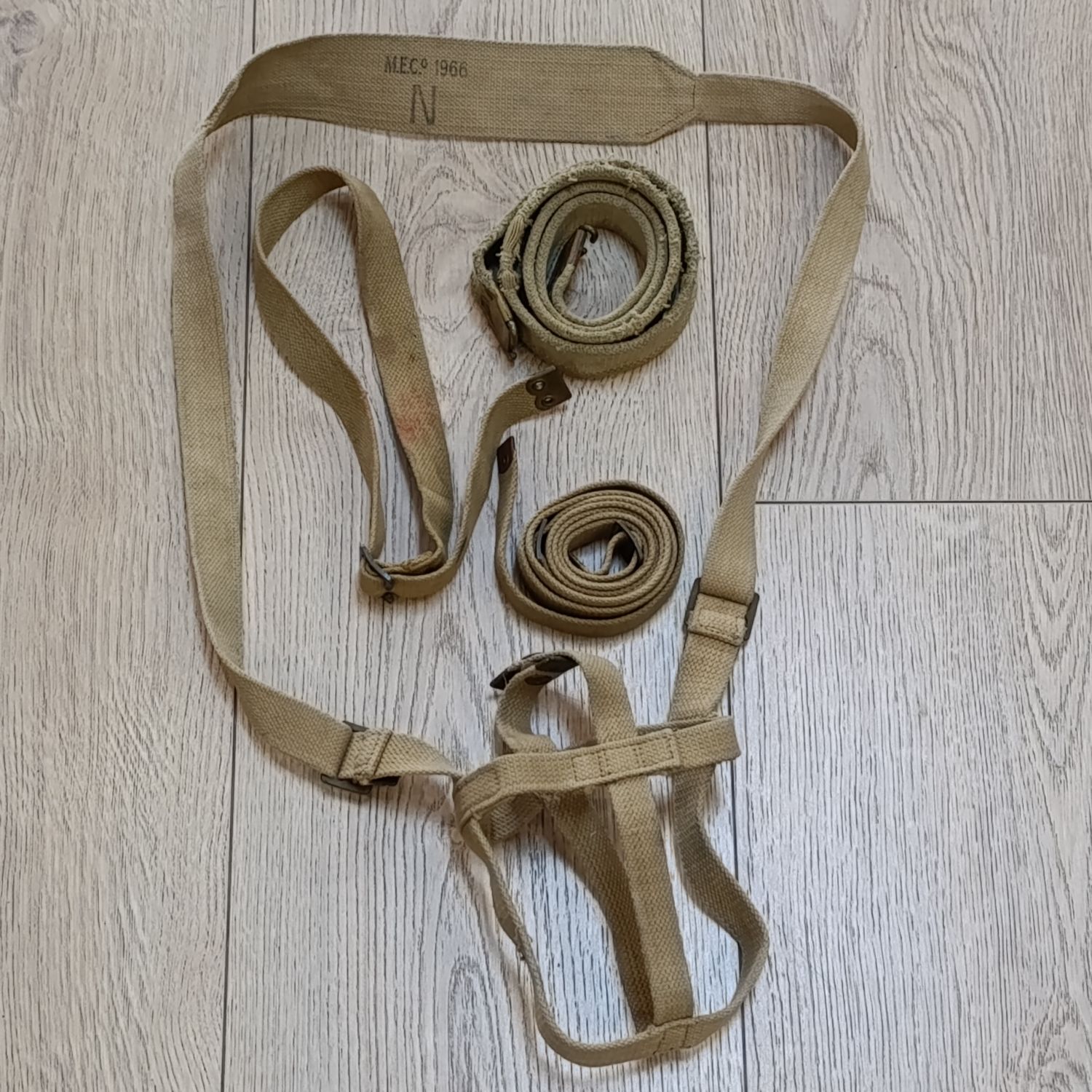 Lot of 1960&#39;s SADF Khaki webbing