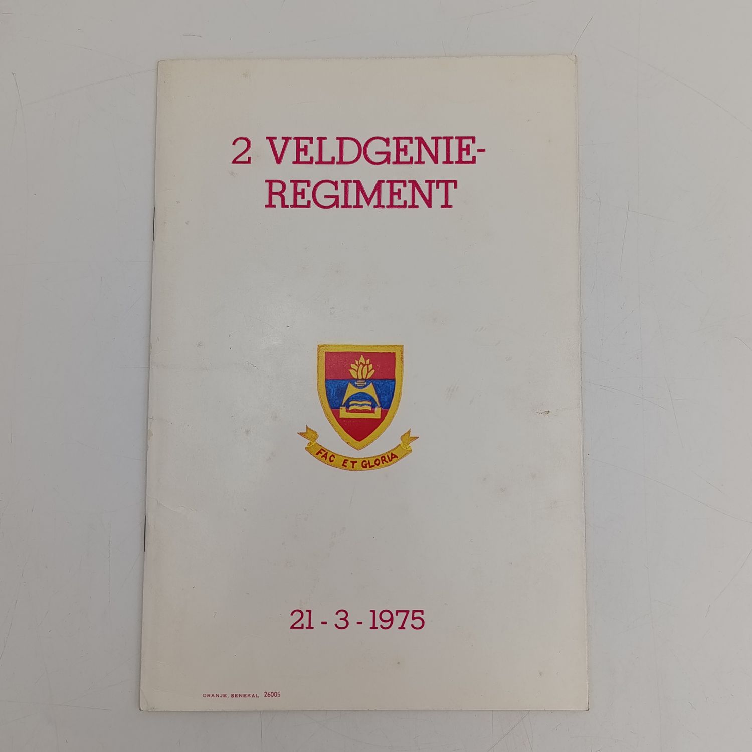 SADF 2 Field Engineer regiment 1975 booklet