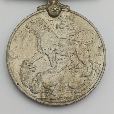 WW2 War medal issued to 607721 LPJ van der Westhuizen