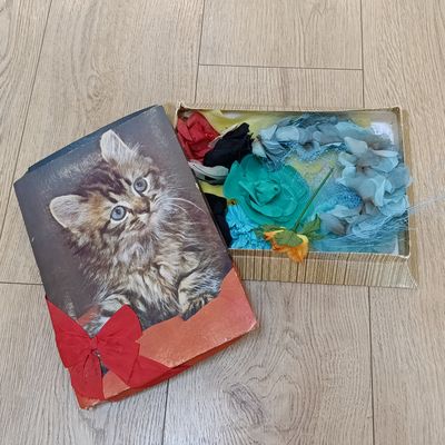 Lot of vintage artificial flowers for hair and hat accessories