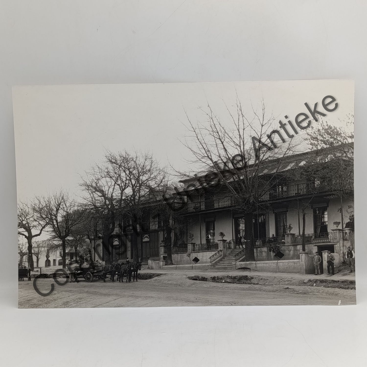 Antique photo taken at Zomerlust plein in Paarl - circa late 1800&#39;s