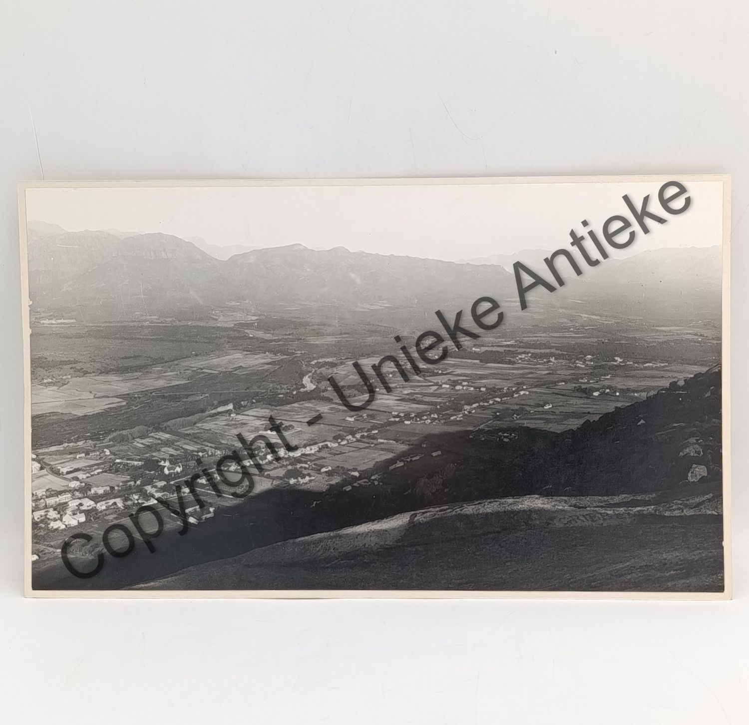 Antique photo of Paarl town taken from Paarl Rock - circa late 1800&#39;s/early 1900&#39;s