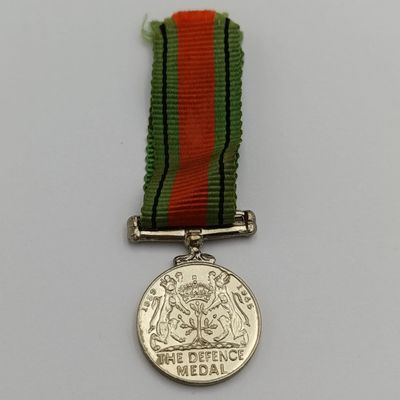 WW2 The Defence medal miniature