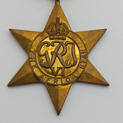 WW2 The Africa Star medal - unnamed issue