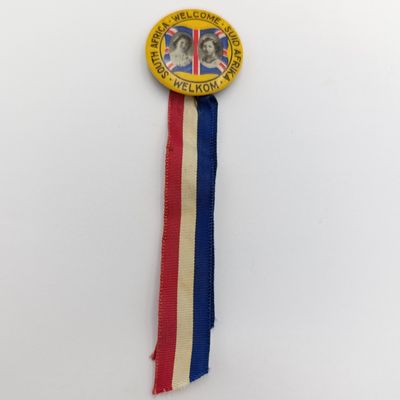 1947 South Africa Royal visit welcome badge