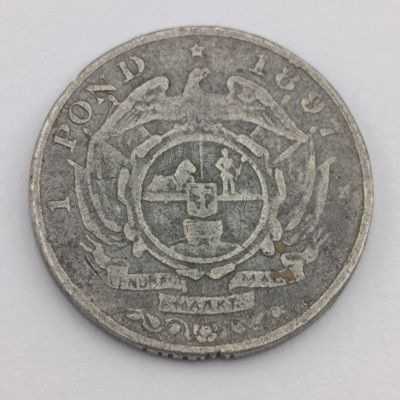 1897 Pond in presumably pewter - no idea as to origin