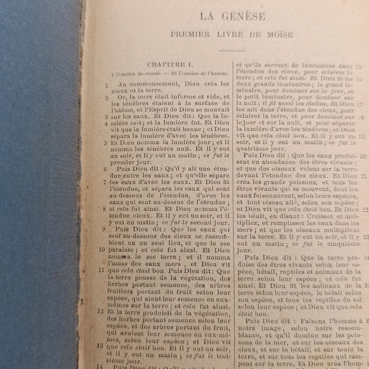 Antique French edition of The Bible