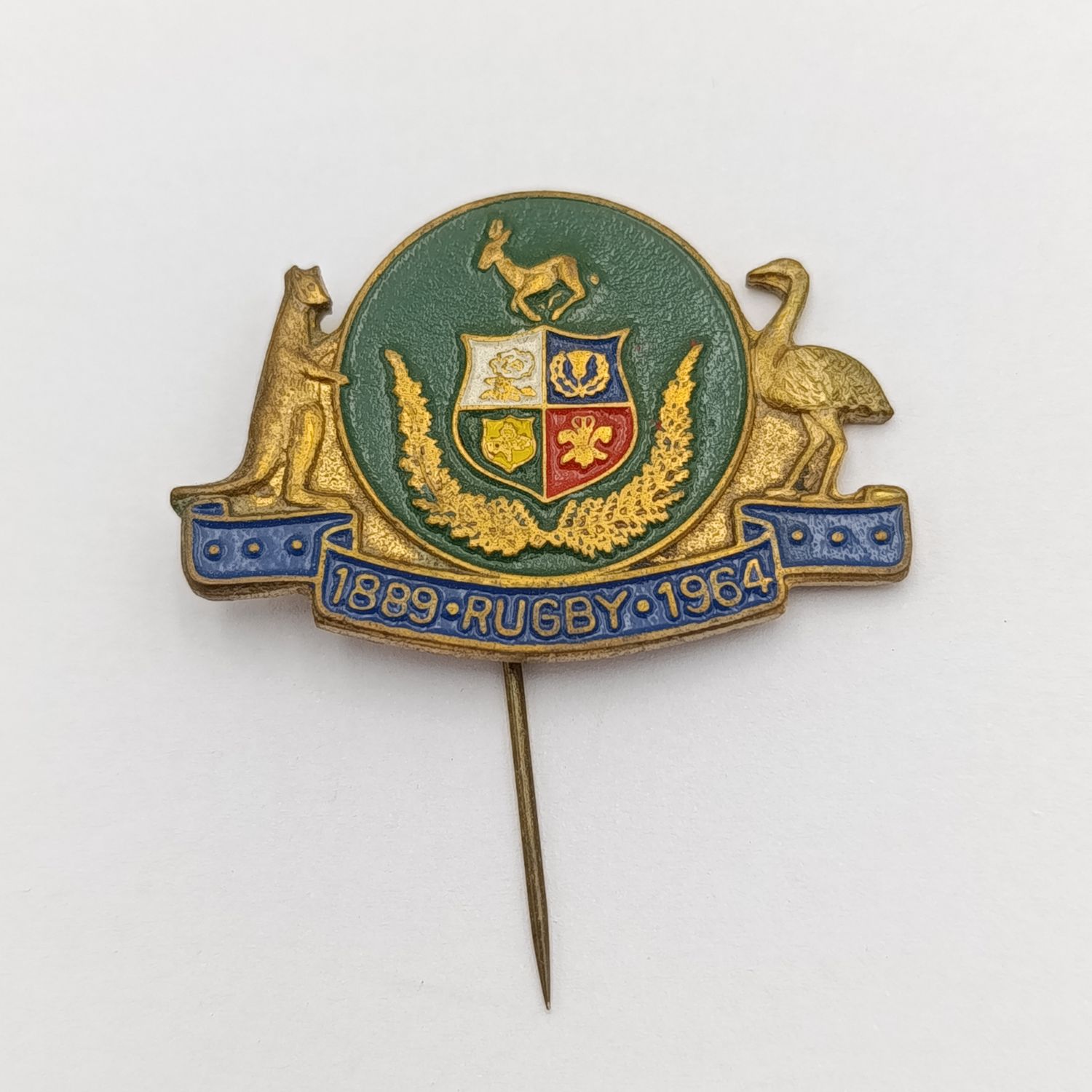 1889-1964 South African Rugby Union pin badge