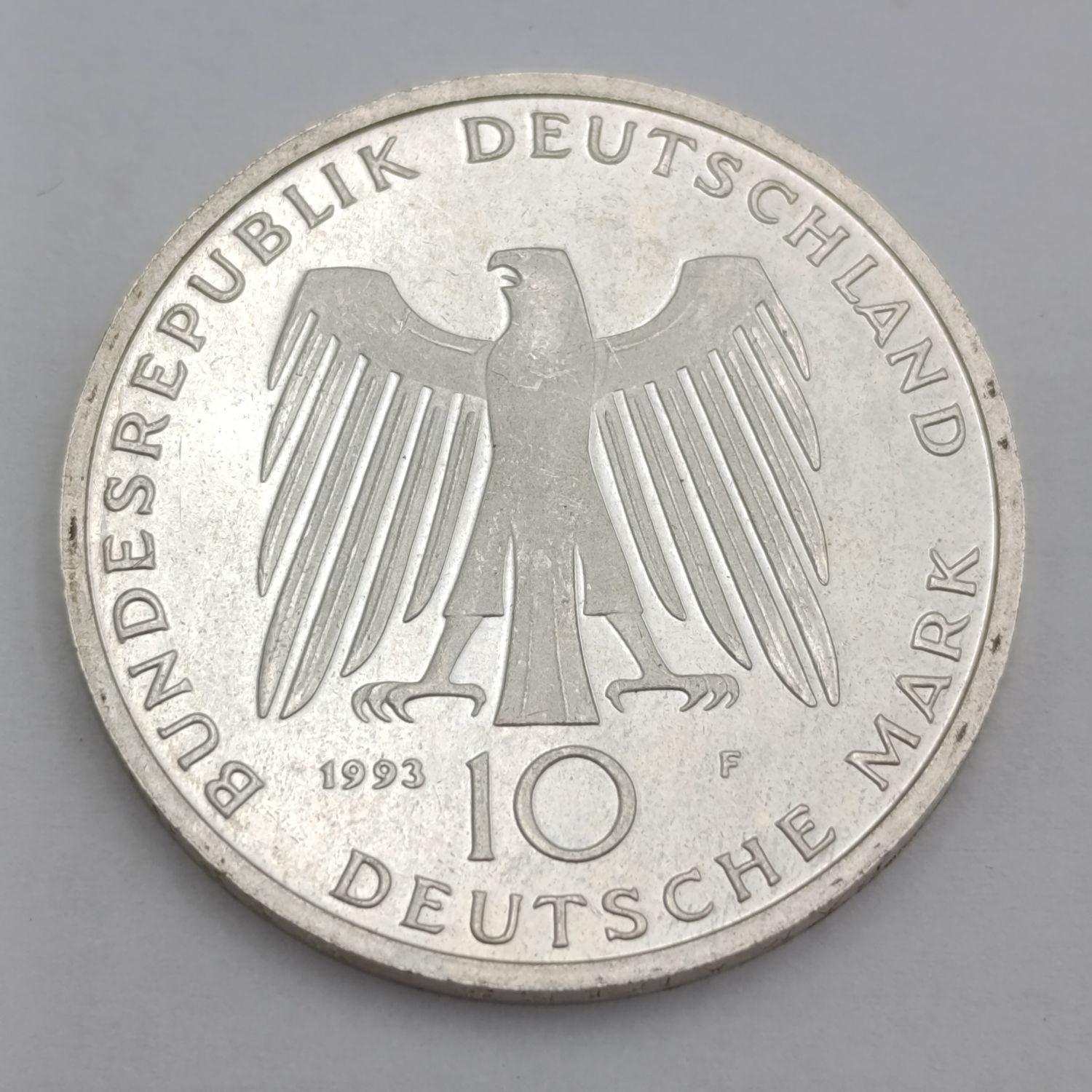 1993 F Germany silver 10 Deutche Mark - 1 000 years Potsdam - proof