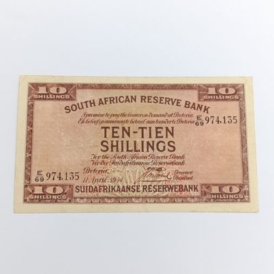 Postmus Banknotes 10 Shilling only issue 1944 uncirculated