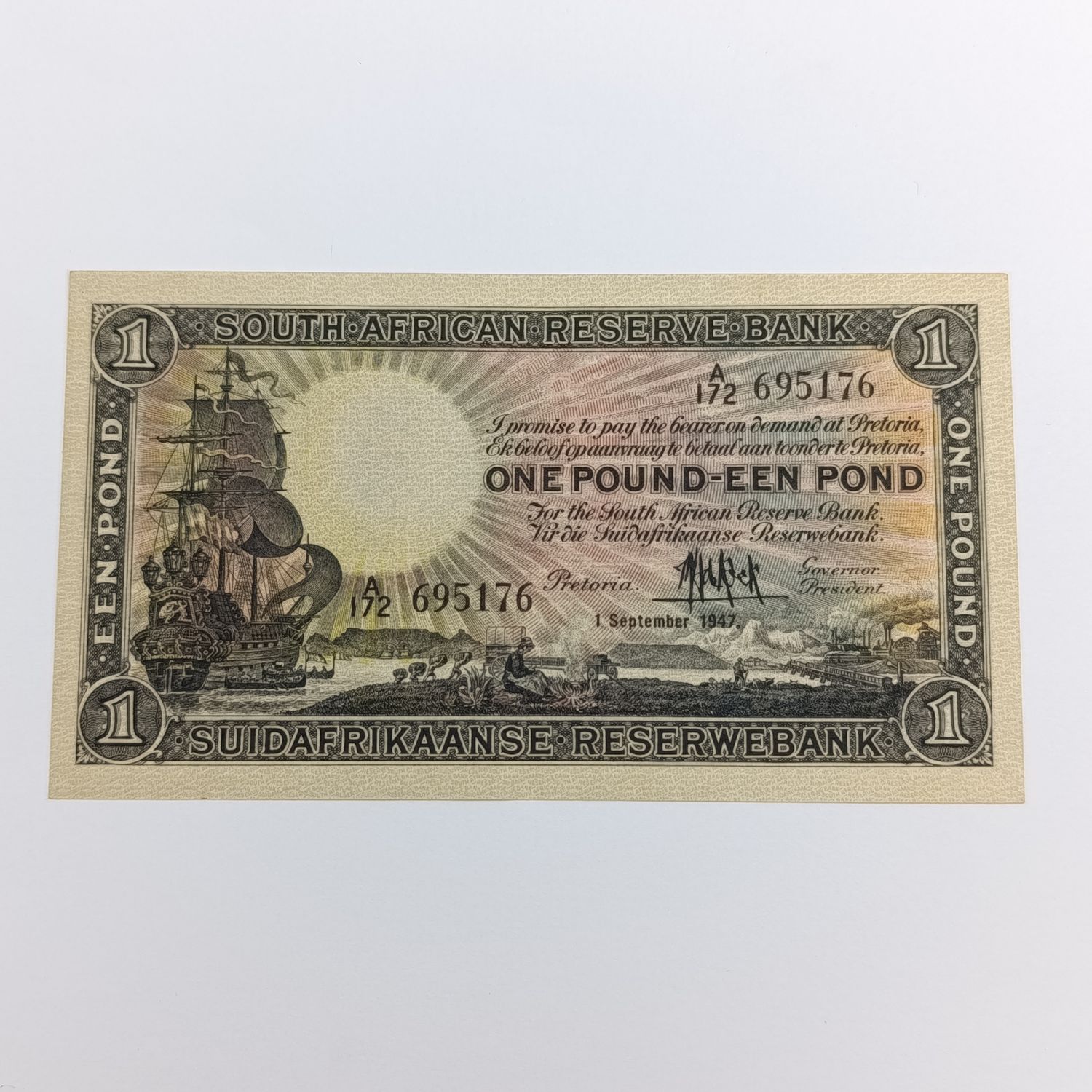 MH de Kock Banknote First Issue One Pound uncirculated