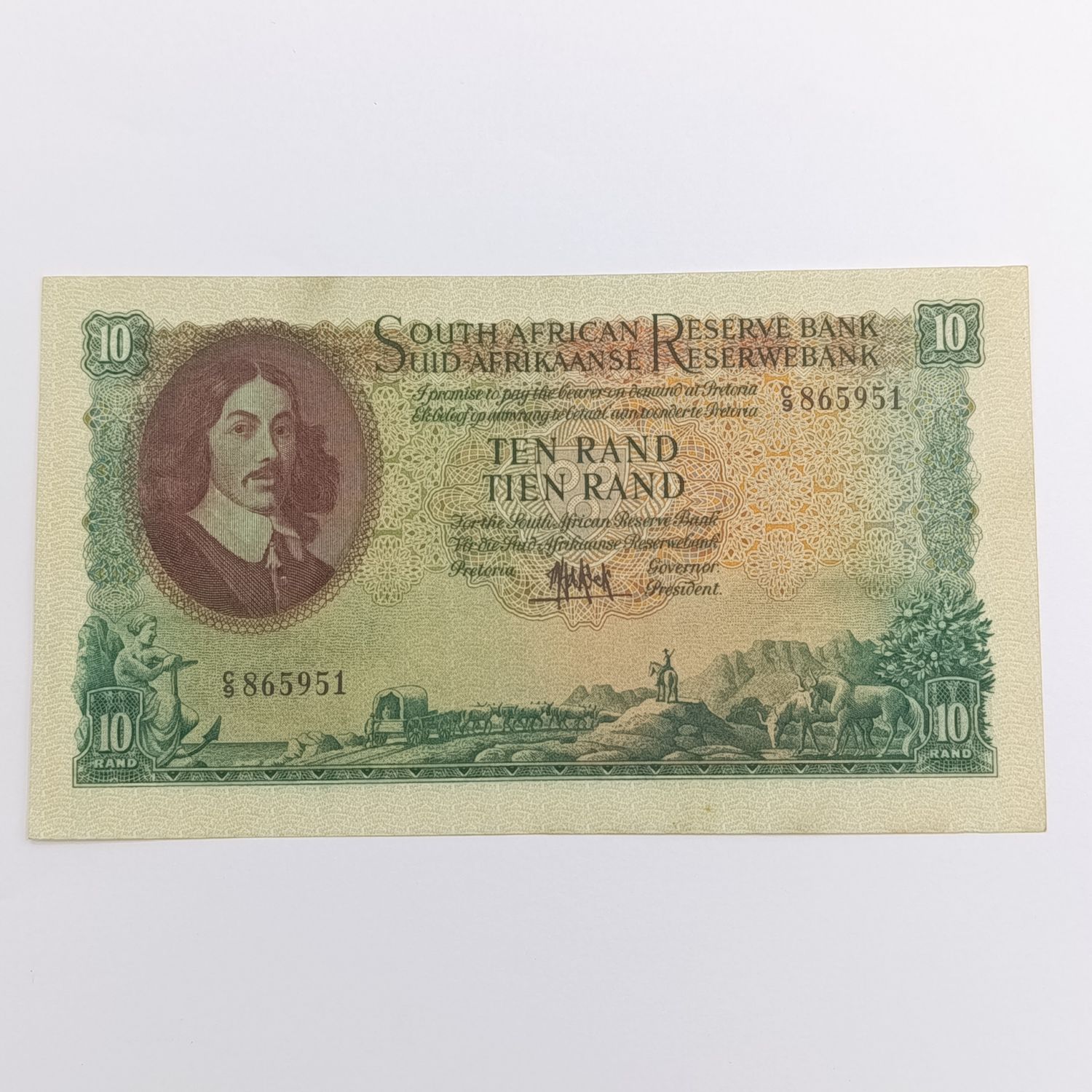MH de Kock Banknote Ten Rand AU+ only Issue