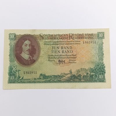 MH de Kock Banknote Ten Rand AU+ only Issue