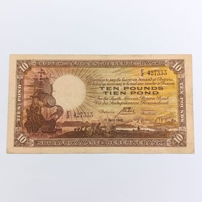 Postmus Banknote Ten Pound only issue 1943