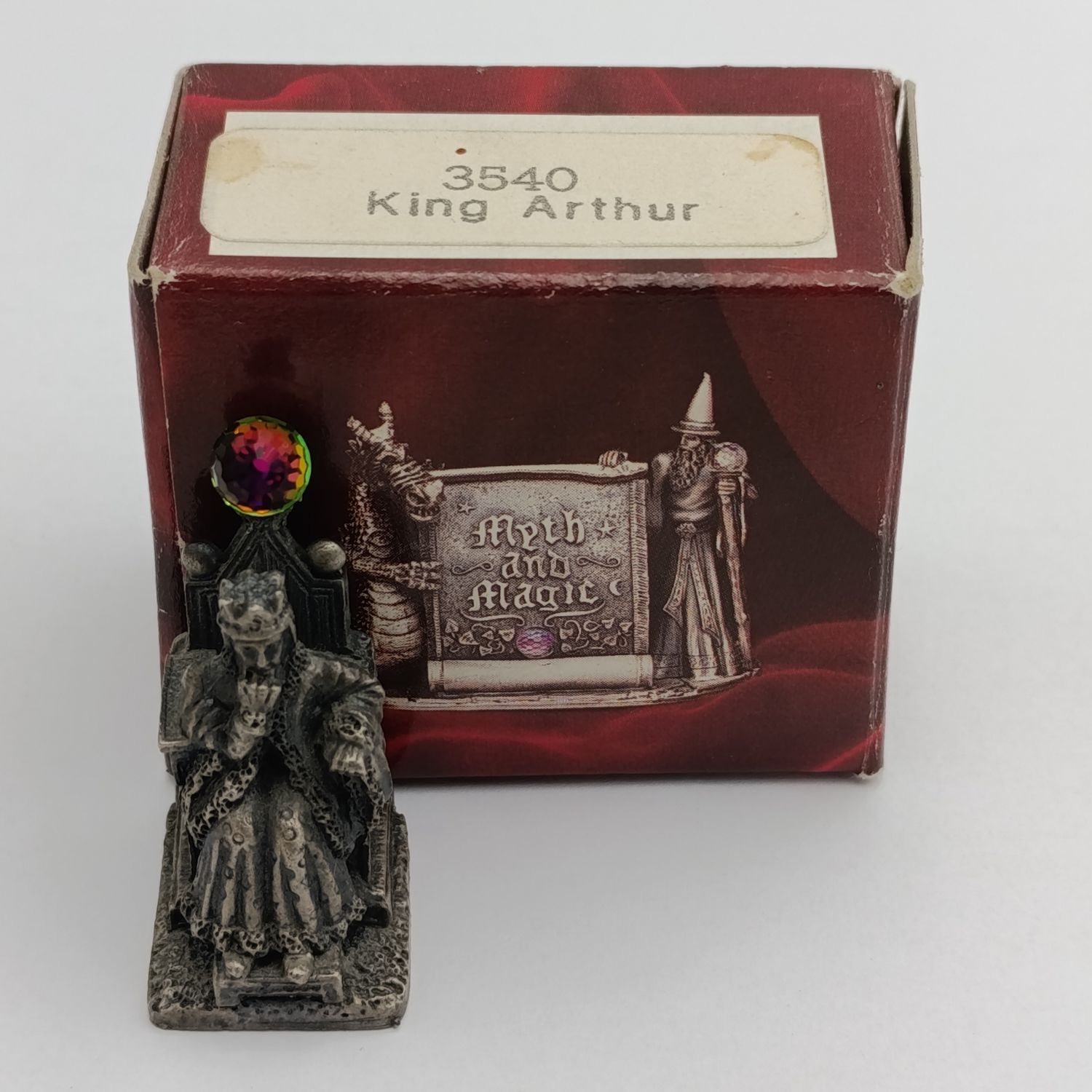 The Tudor Mint Meth and Magic King Arthur figurine in box
