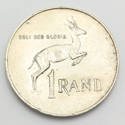 South Africa 1966 Silver R1 - Tick on ear