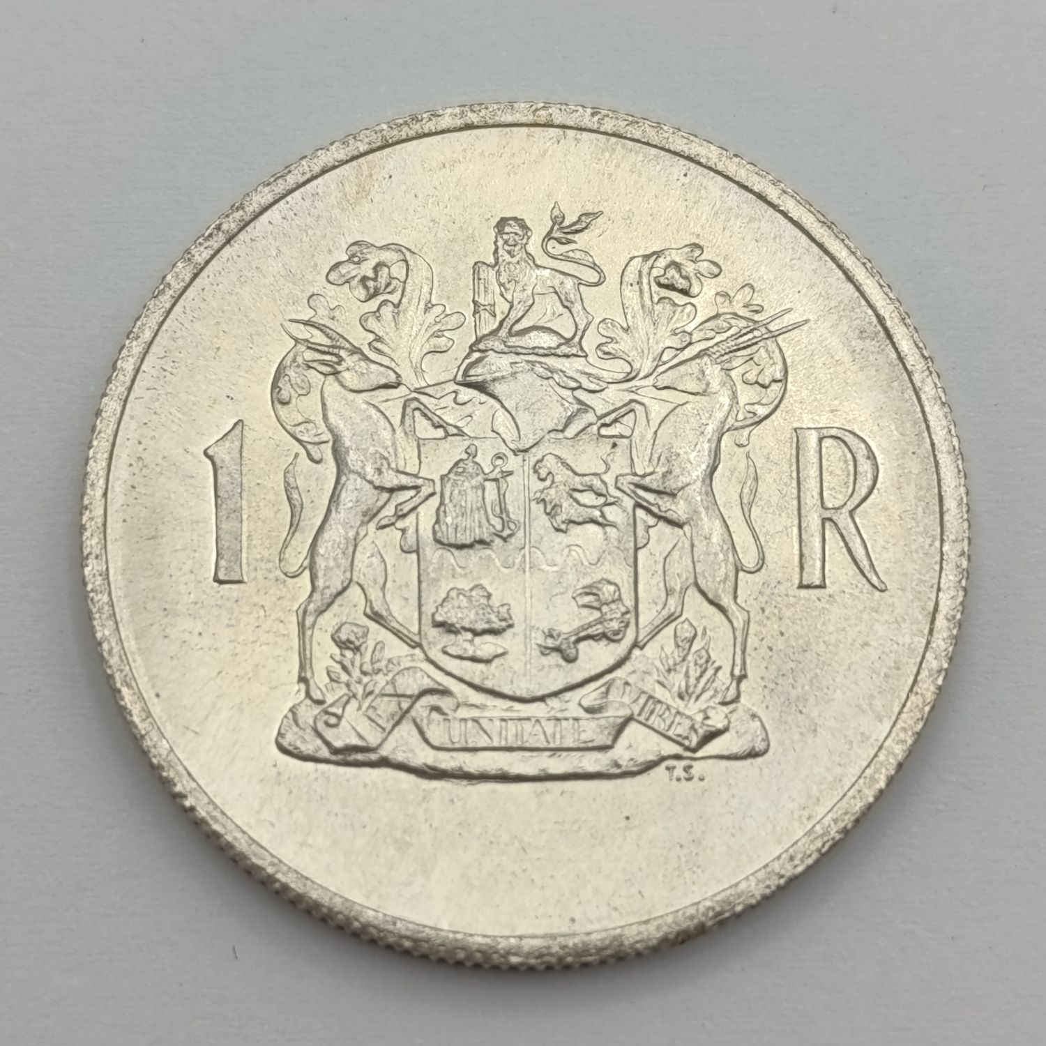 1969 South Africa R1 silver - Double Strike on South Africa