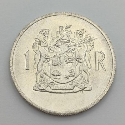 1969 South Africa R1 silver - Double Strike on South Africa