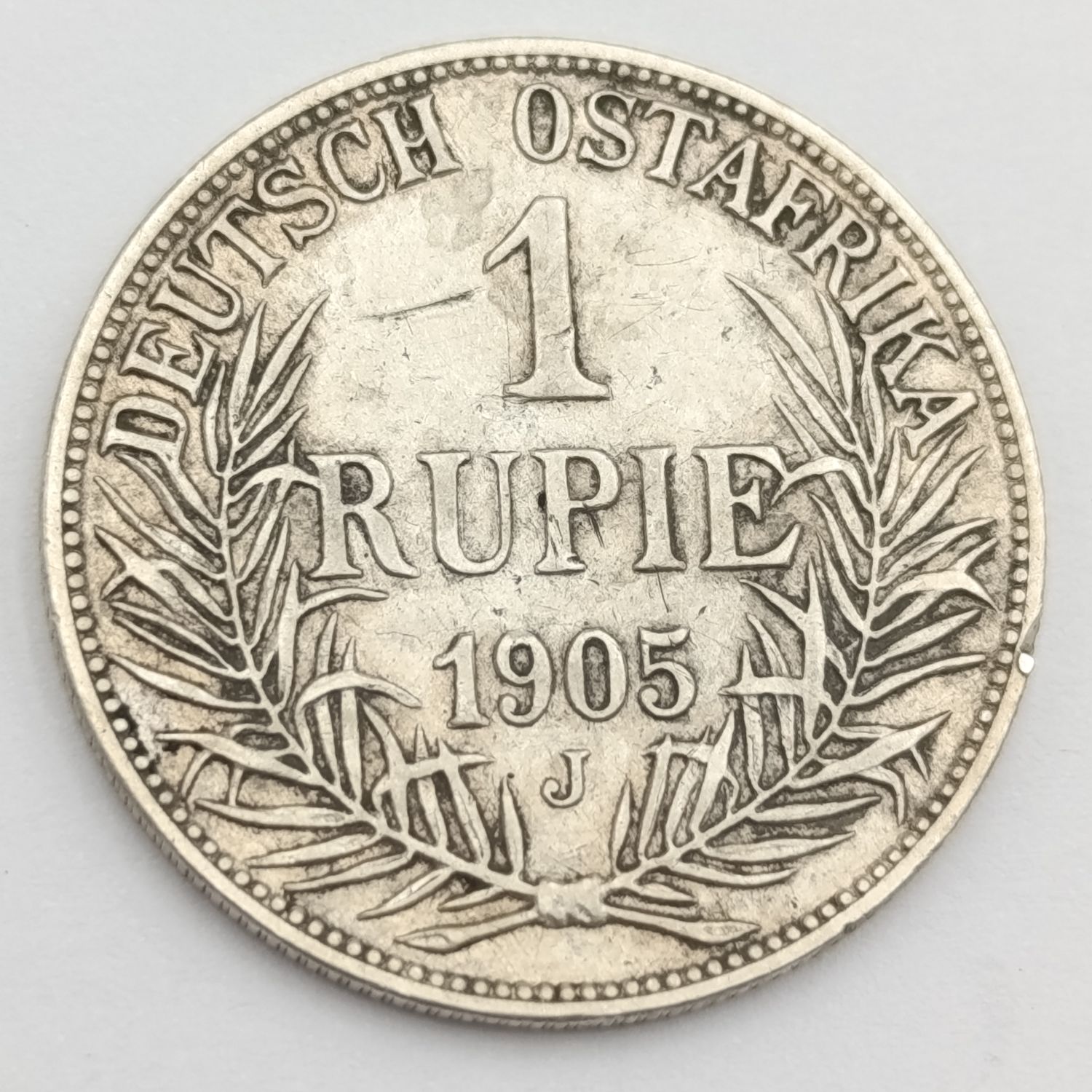 German East Africa 1905J 1 Rupie silver