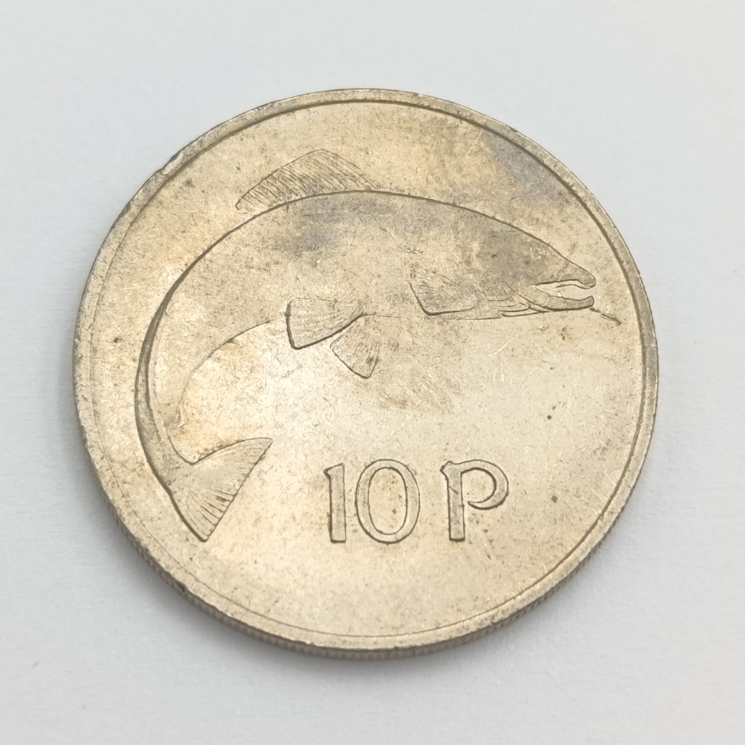 Ireland 1976 Ten pence - double strike on EIRE and Date visible - rare