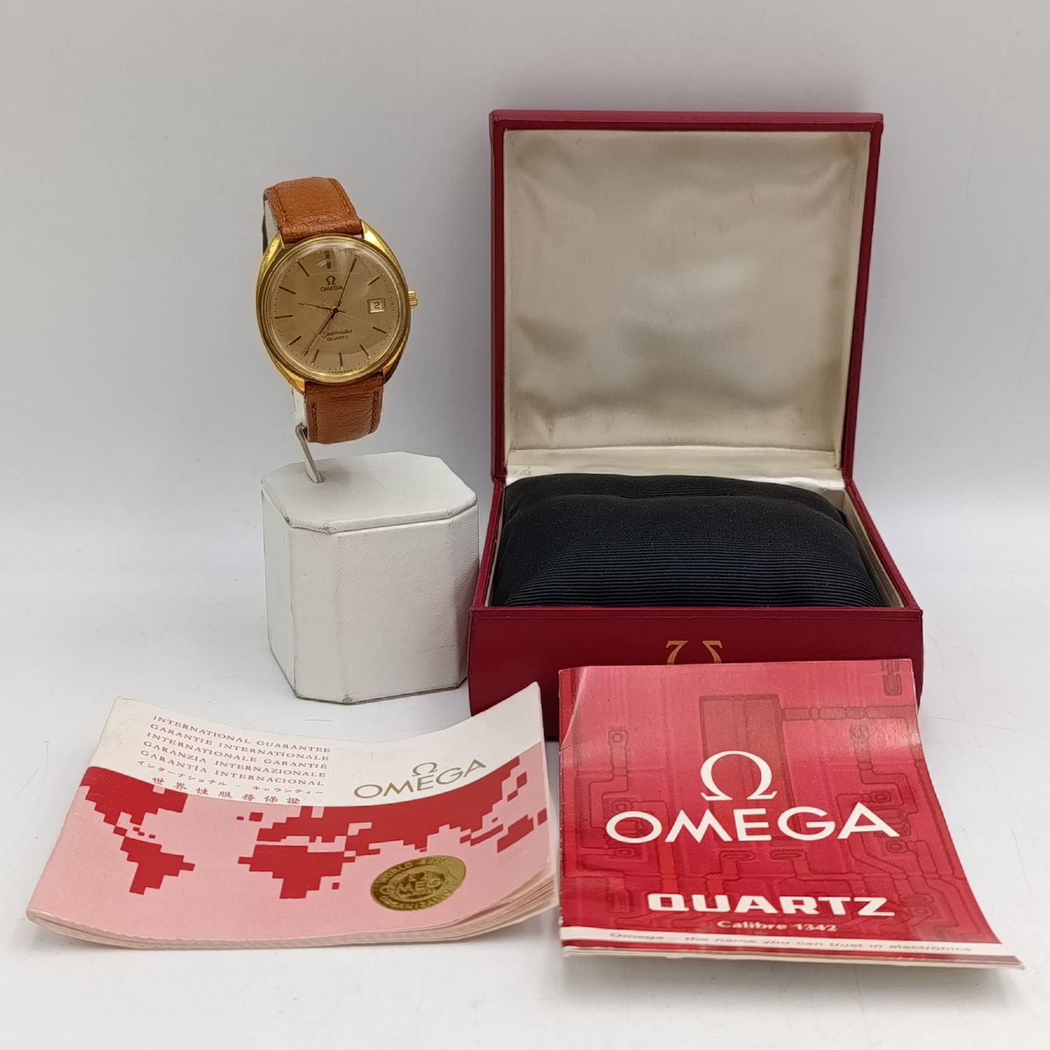 Omega 1976 Seamaster Quartz men&#39;s watch - very good working condition with box and papers - caliber 1342 - serial 40610586