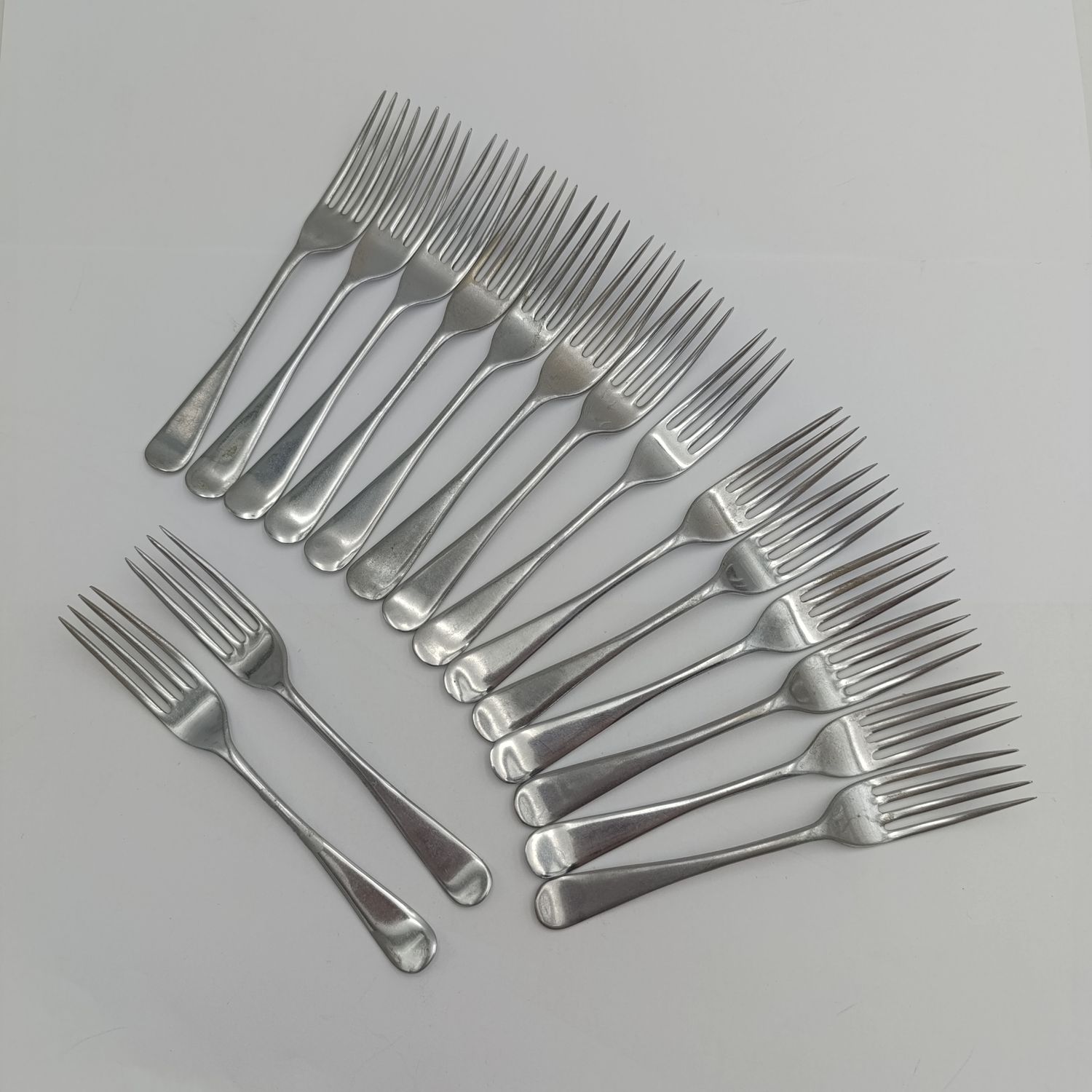 Lot of 6 vintage HF&amp;Co extra large table spoons