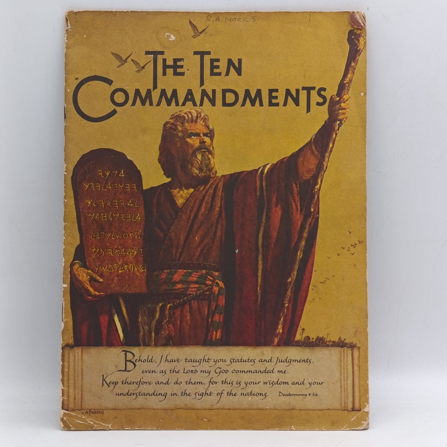 Original Brochure for the film - The Ten Commandments - Charlton Heston