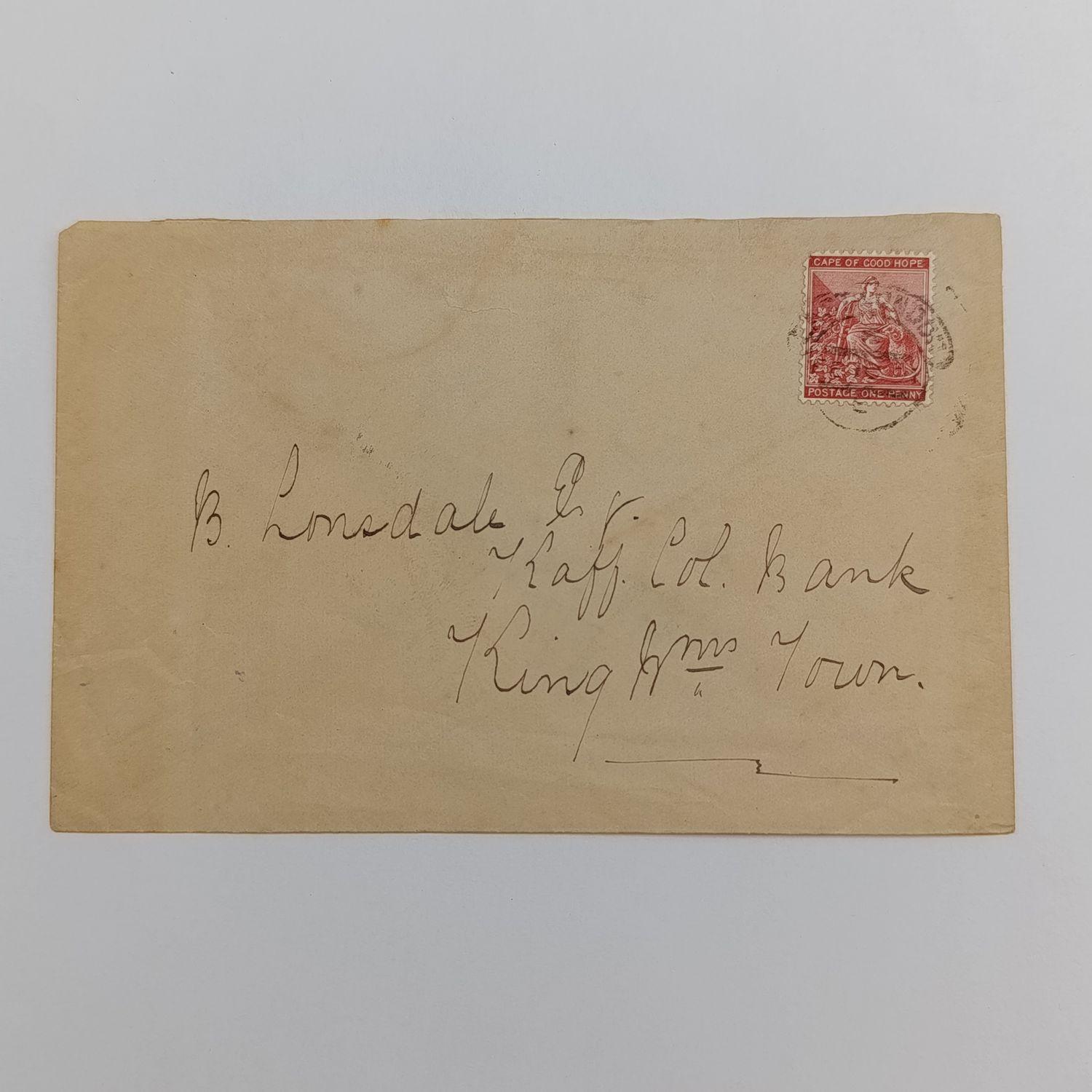 Early 1900&#39;s letter East London to King Williams Town - East London hooded postmark