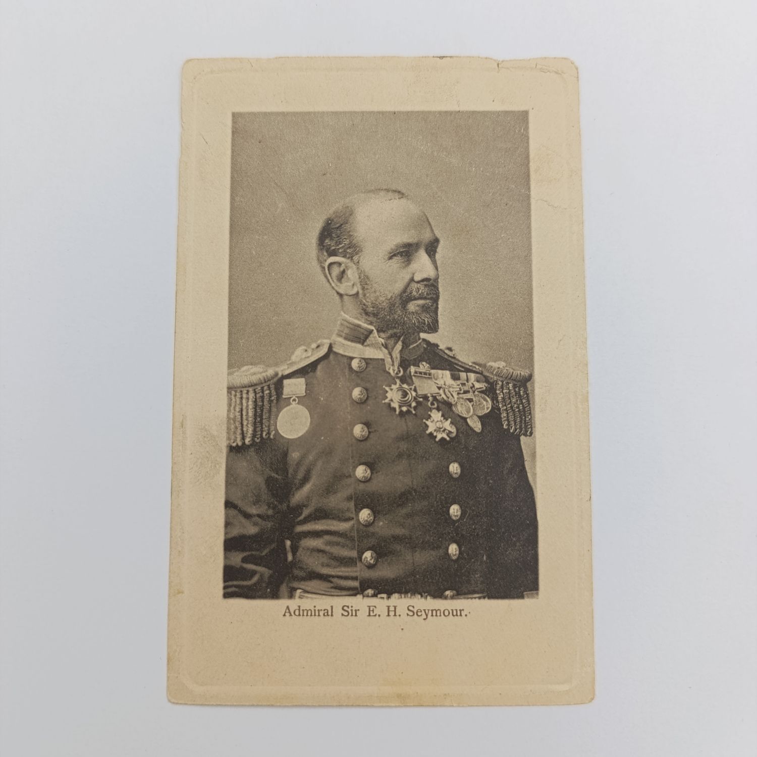 1907/8 Postcard Longlands to Barkley West - Picture of Admiral Sir EH Seymour