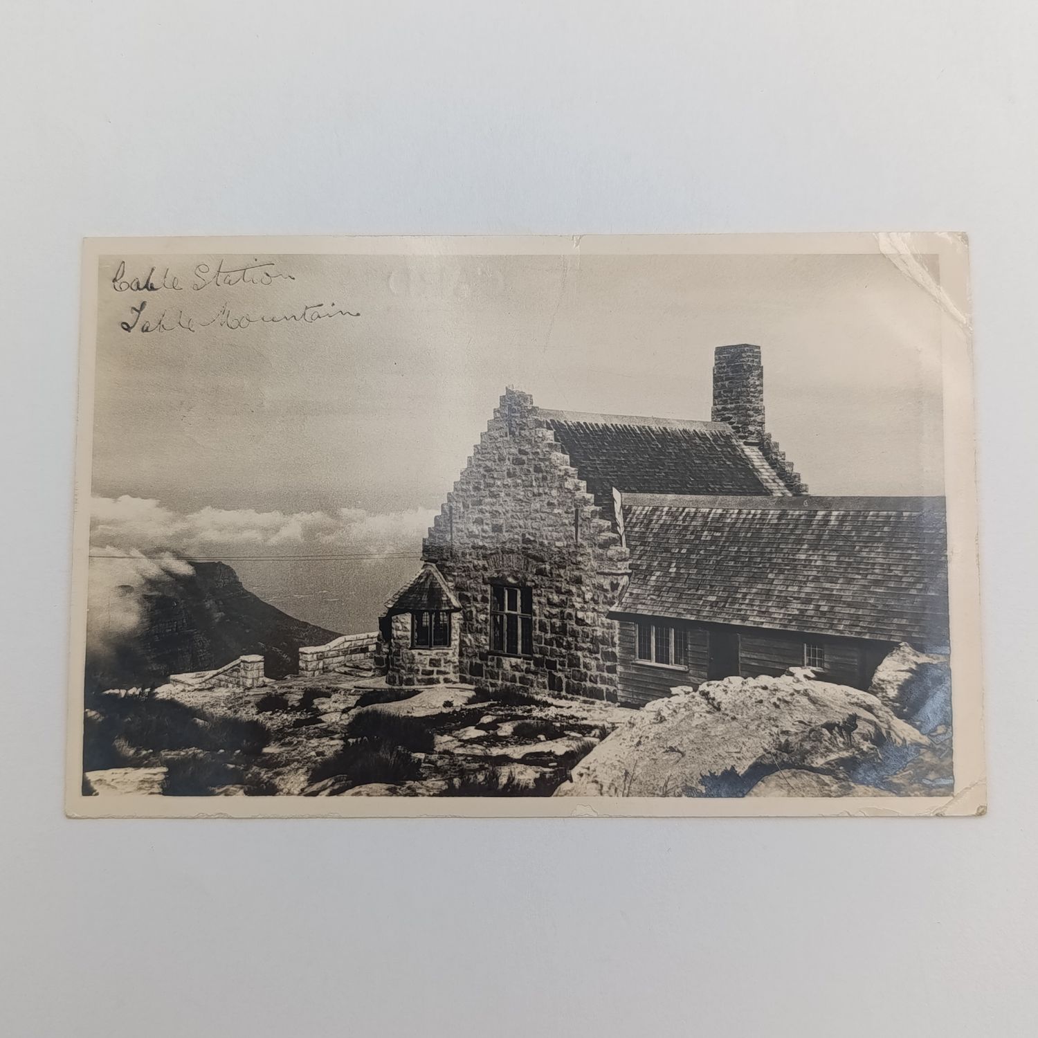 1939 Postcard posted at the Cape Town Cable station - picture of station