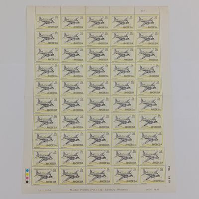 SACC 337 Vickers  Viking full sheet with fold crease bottom left