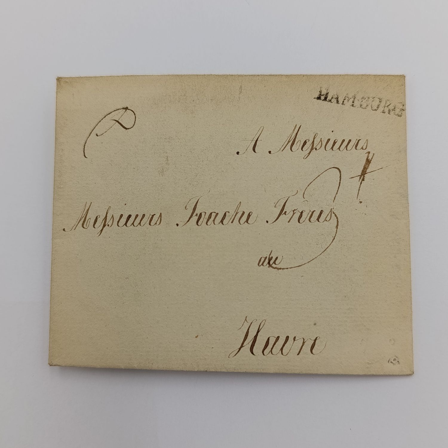 1789 Letter from Hamburg to Havie (France)