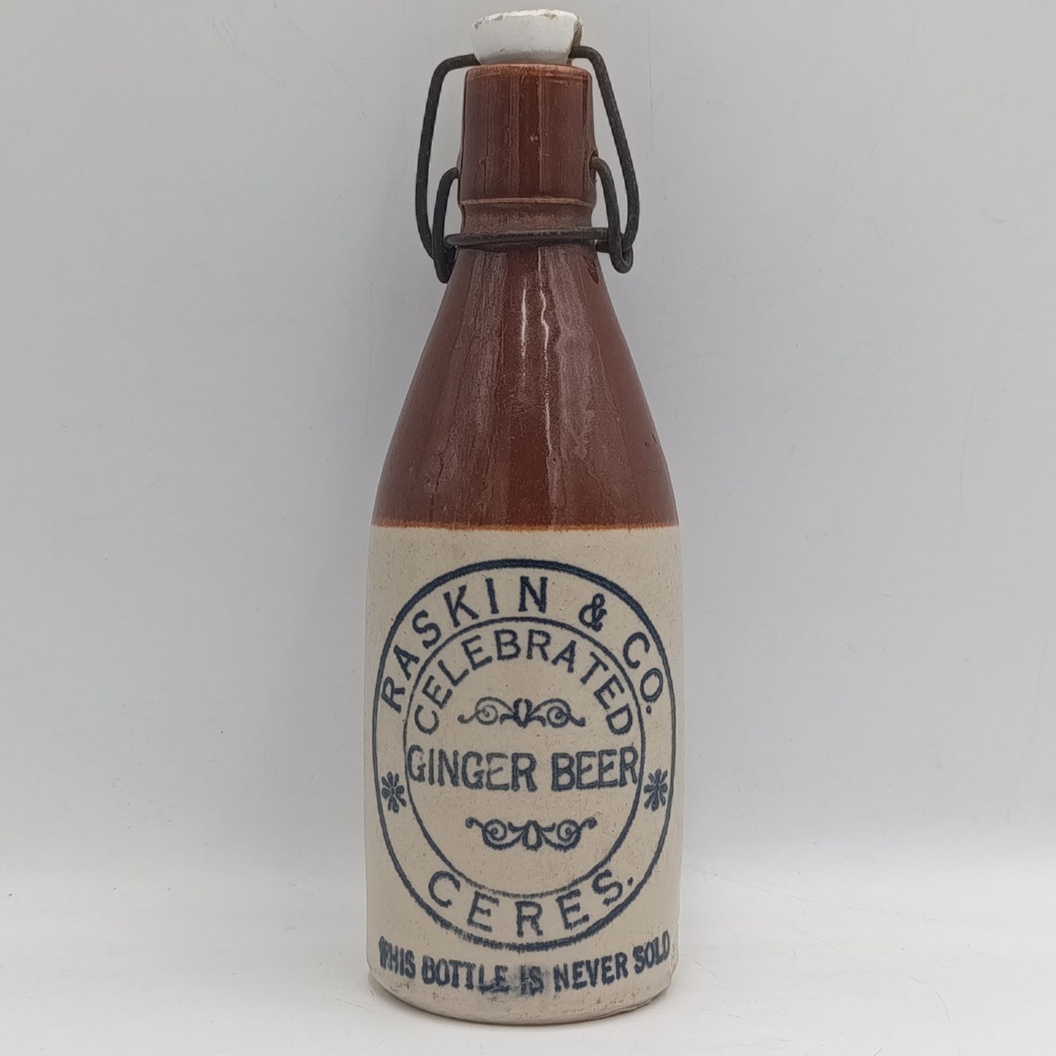 Antique Raskin and Co Ceres Ginger Beer bottle