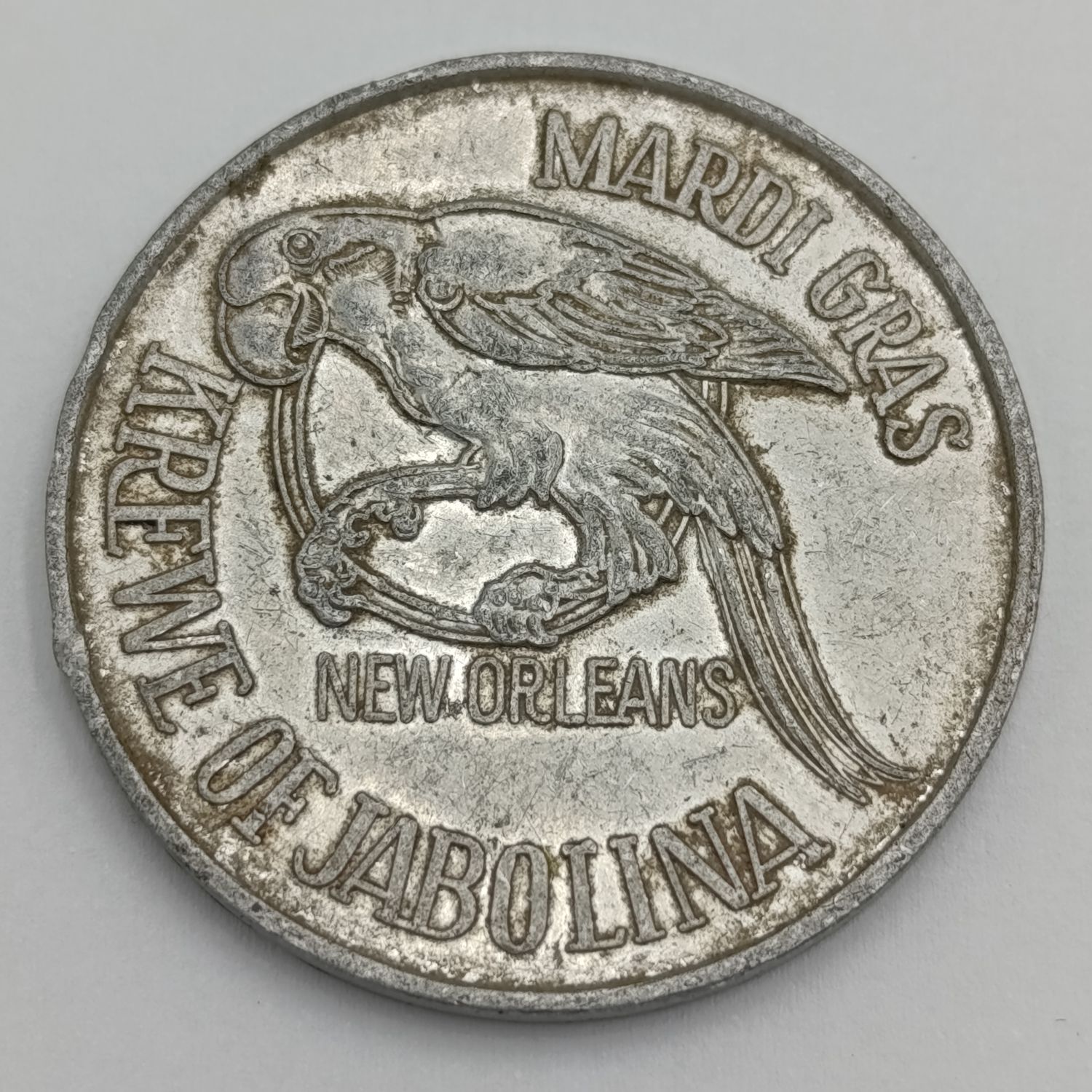 1975 Mardi Gras New Orleans Aluminum medallion