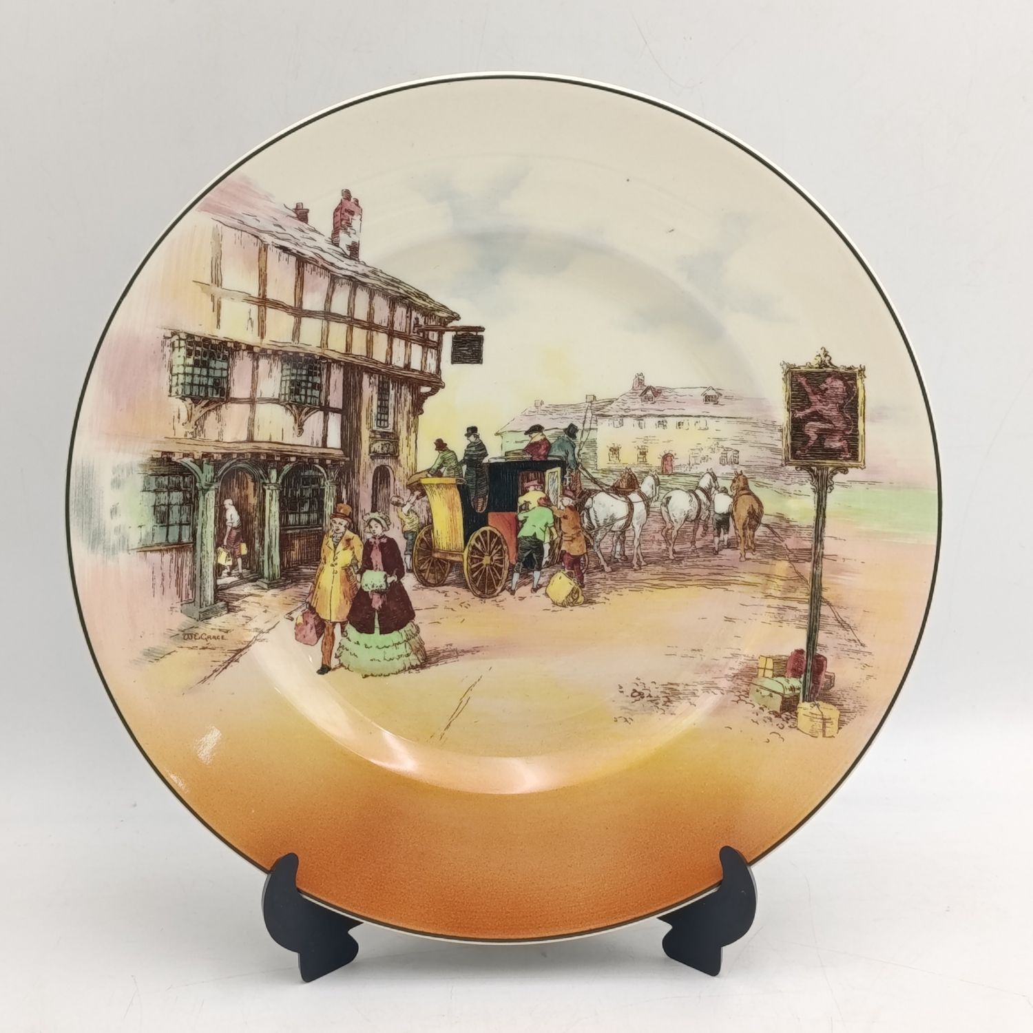 Royal Doulton Old English Coaching scenes porcelain plate
