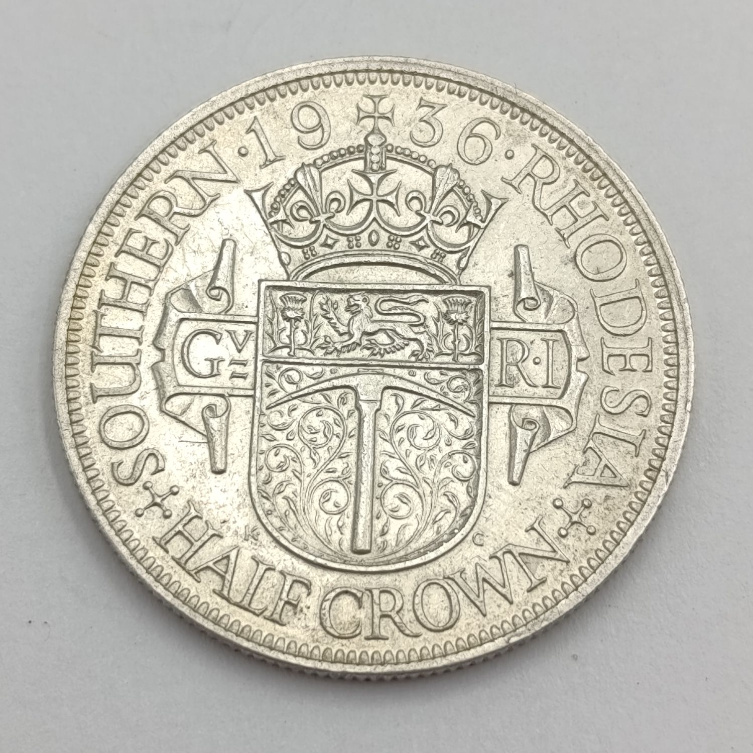 Southern Rhodesia 1936 half crown AU