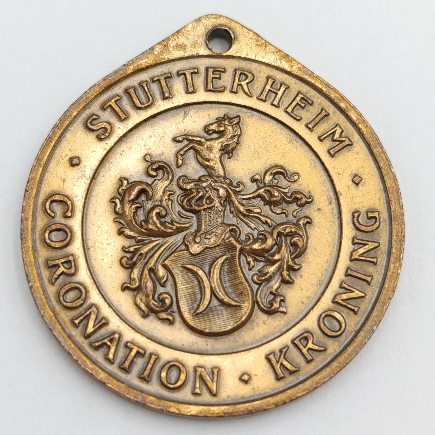 1953 Queen Elizabeth Coronation medallion for the town Stutterheim