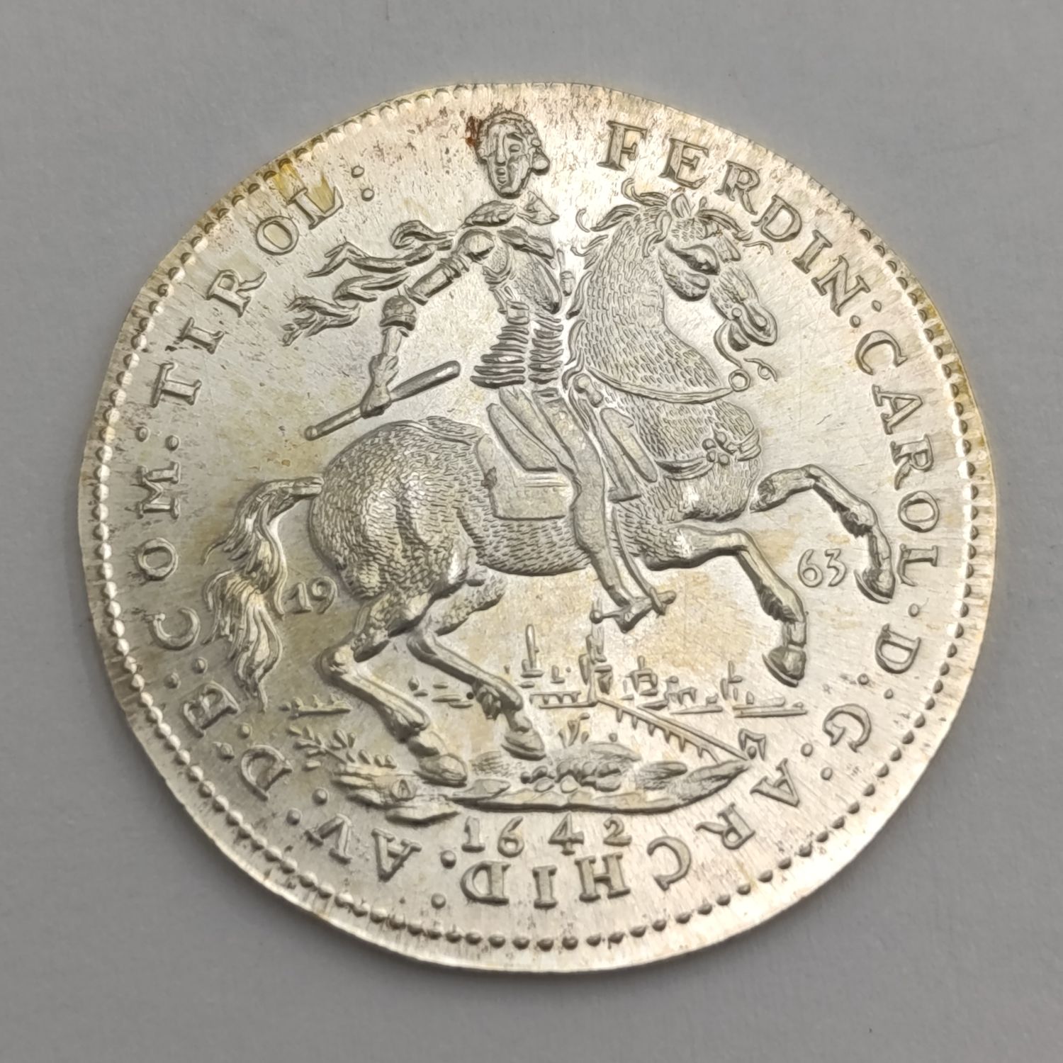Austria 1963 2 Ducat restrike Brilliant uncirculated