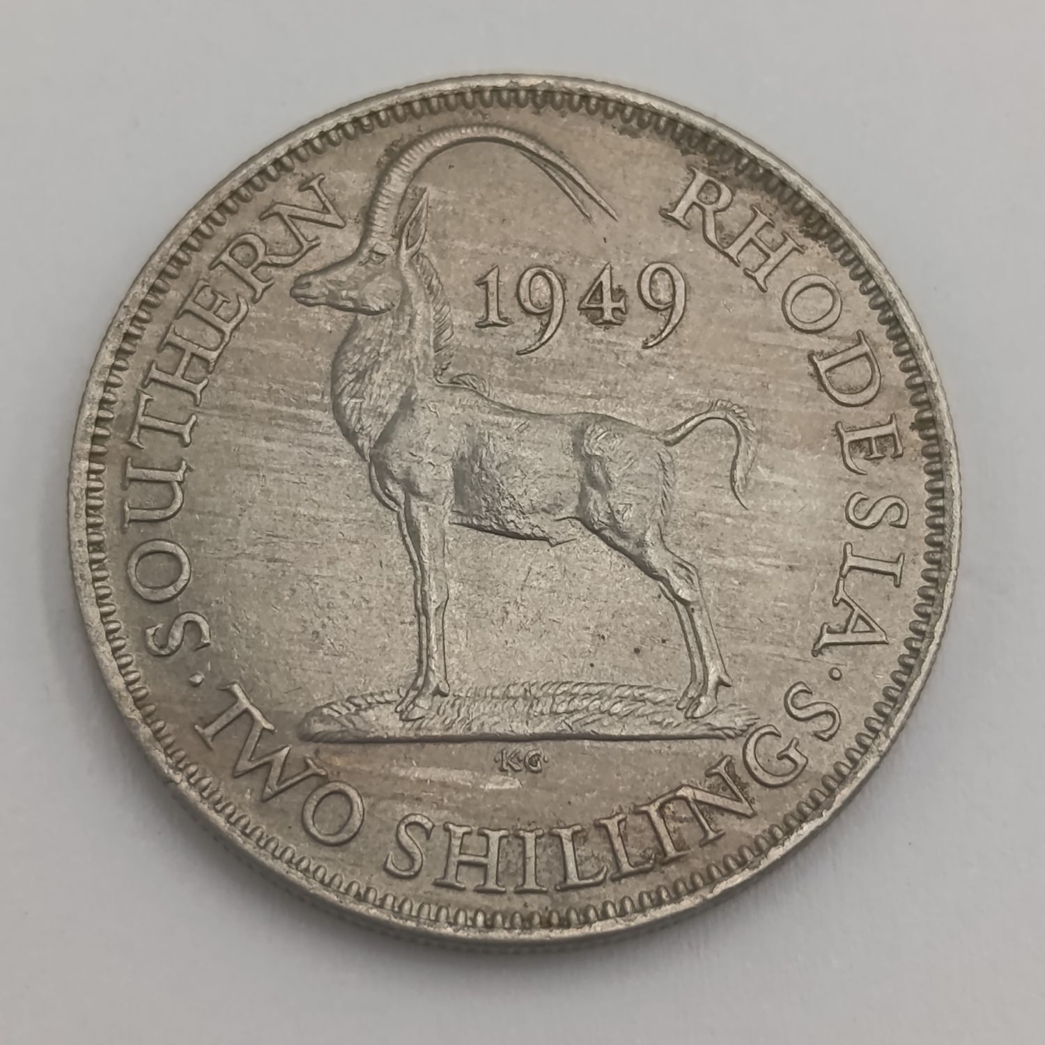 Southern Rhodesia 1949 Two Shilling uncirculated