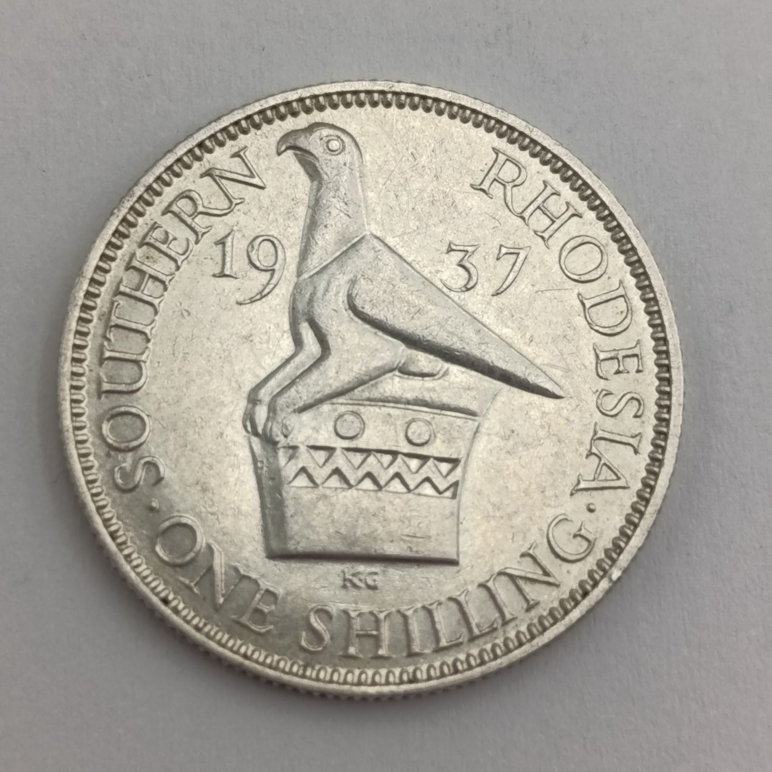 Southern Rhodesia 1937 Shilling AU+