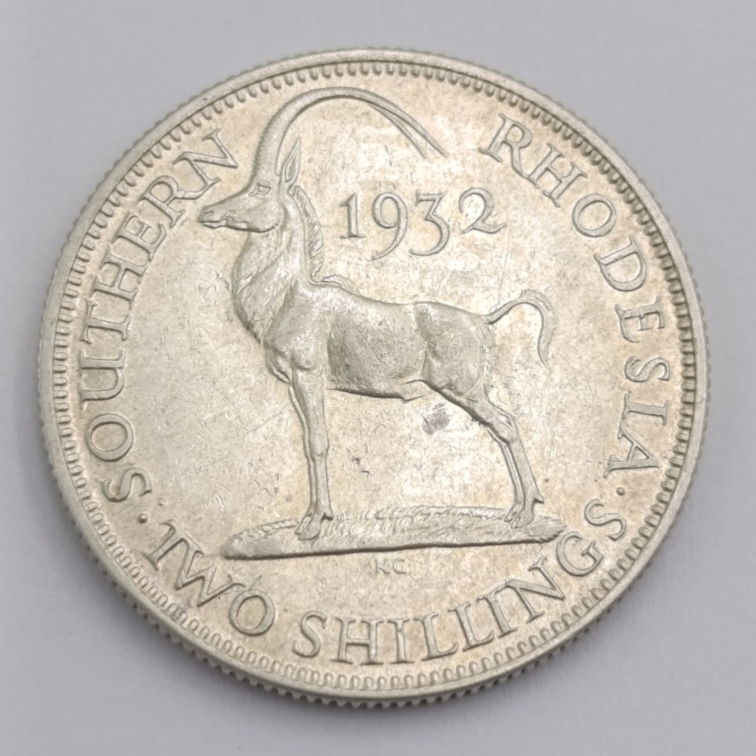 Southern Rhodesia 1932 Two Shilling AU