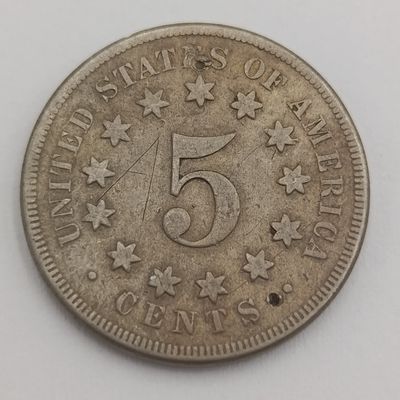USA 1867 Five cent