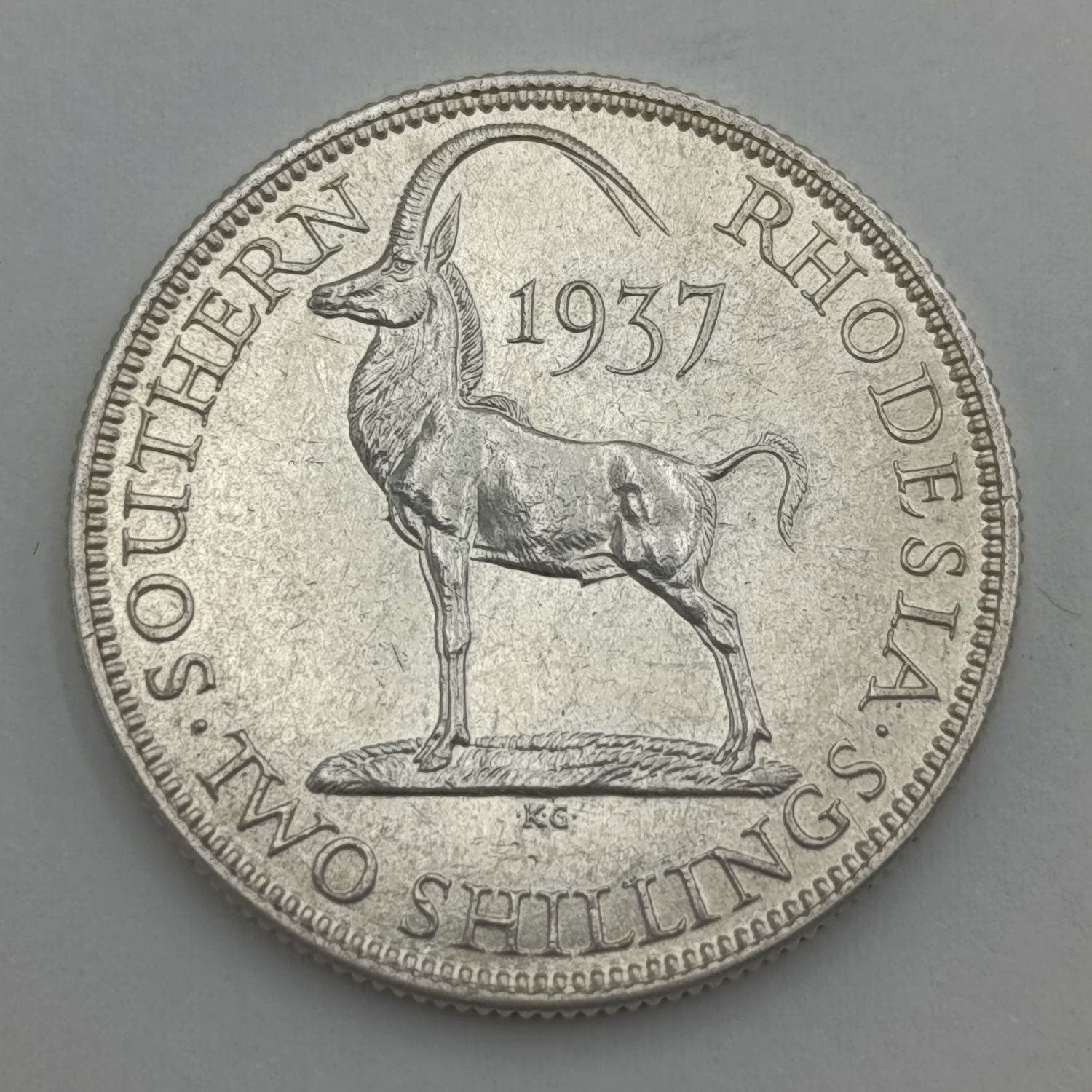 Southern Rhodesia 1937 Two Shilling AU