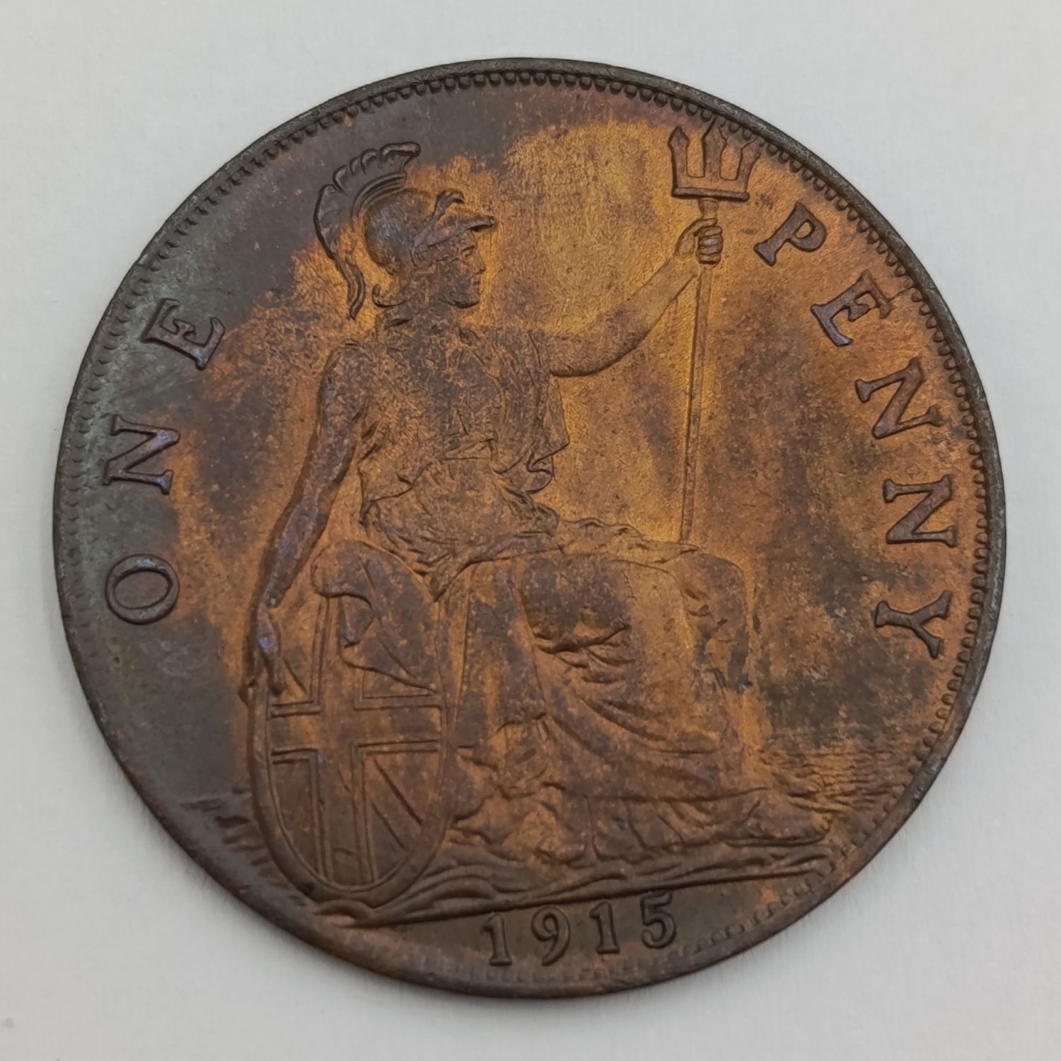 Great Britain 1915 penny AU