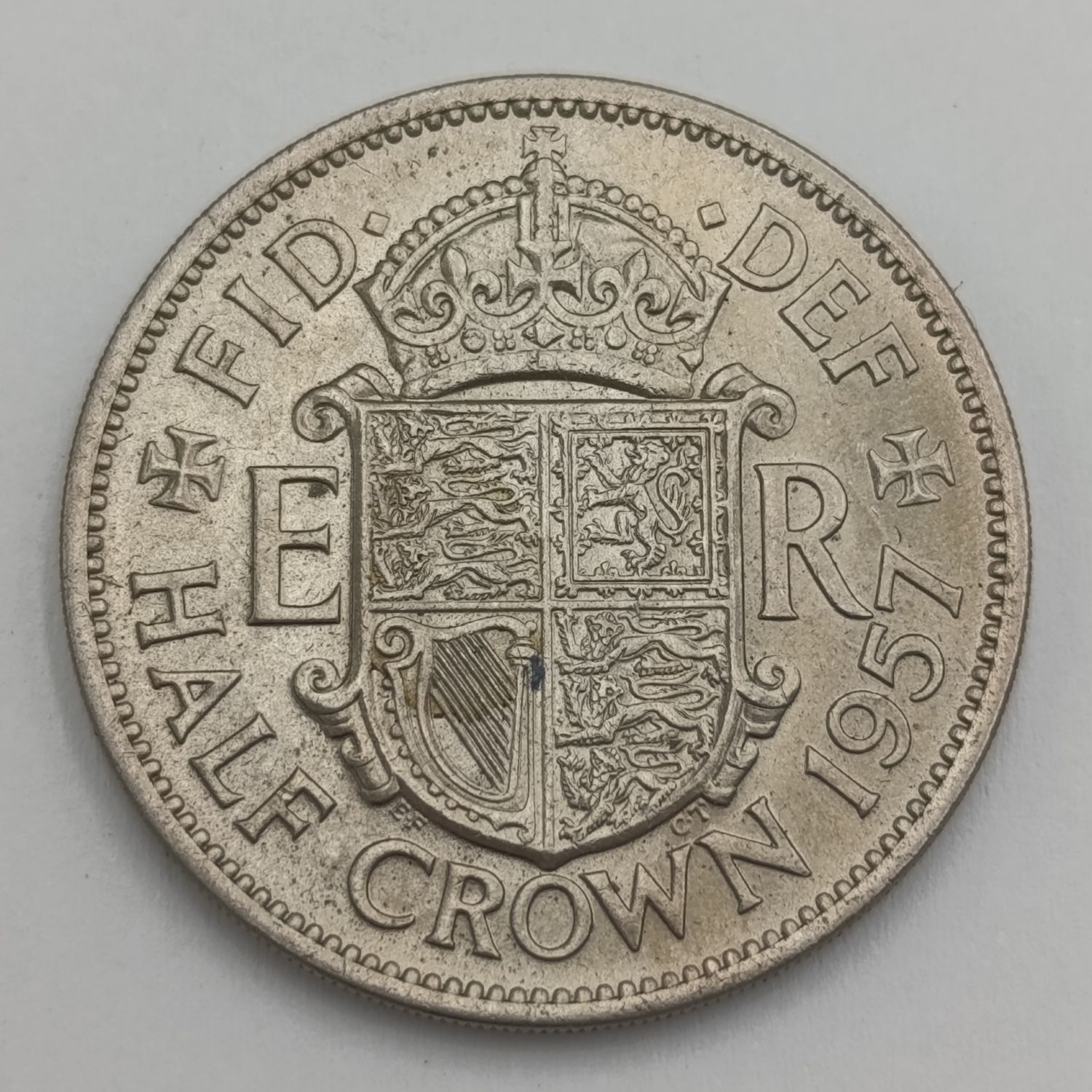 Great Britain 1957 uncirculated half crown